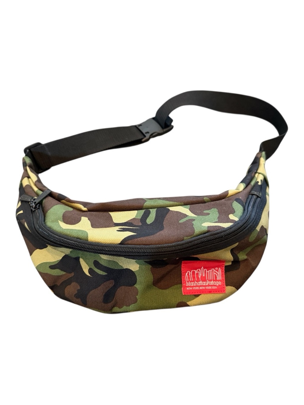 Manhattan Portage Camo Crossbody Waist Pack Green Camouflage